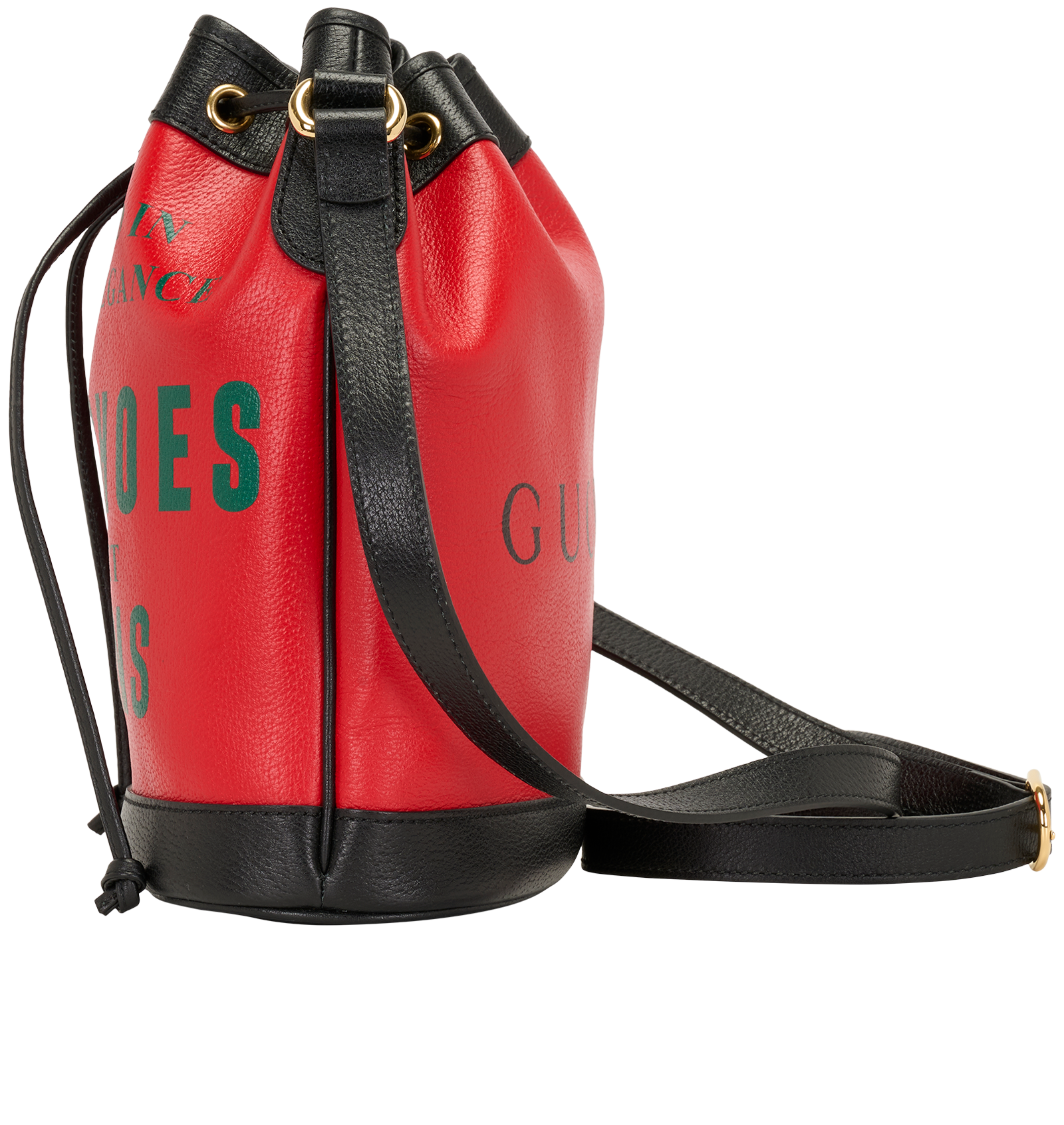 100th Uniform Bucket Bag, &pound;450, Handbags, Red, Leather, Bottom view